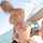 blonde riding dildo