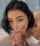 blowjob dark hair blue eyes