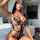 lingerie tattoo black hair