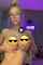 blonde glasses teen