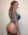 blonde ass lingerie