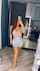 kitchen dark hair small tits