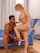 blonde interracial couple