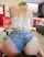 jeans blonde riding
