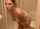 brunette natural boobs shower