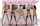 five girls lingerie pornstars