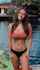 brunette bikini straight