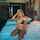 blonde bikini straight