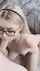 blowjob glasses blond