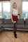 stockings blonde lizi smoke