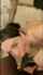 brunette interracial blowjob