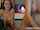 brunette threesome blowjob
