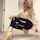 model blonde leatherlegging