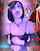 ahegao joi blue lipstick