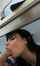 blowjob brunette underdesk