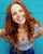 redhead beautiful smile model