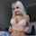 white hair big boobs tattoo