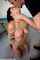 kneeling bondage tits