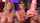 mask blonde threesome