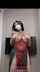 asian black hair white mask
