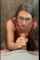 glasses brunette cumshot