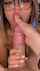 amateur glasses blowjob