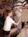 brunette blowjob long hair