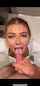 blonde cumshot blowjob
