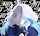 anime cute blue and white hair