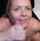 facial blond cum