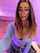 camgirl brunette glasses