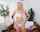 teen blonde rollerskates