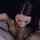 brunette blowjob facial