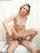 reverse cowgirl couch blonde
