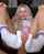 blonde footjob socks