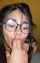 glasses black hair slut