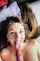 brunette teen facial
