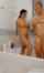 brunette big tits shower