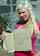 teen blonde outside