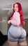 big ass legging redhead
