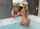 blonde, bikini, pool, big booty, bath