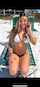 blonde beach bikini