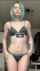 skinny green hair pale