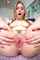 blonde tongue spreading pussy