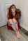 bondage redhead dress
