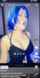 bouncing blue hair big breasts