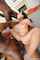 dark hair gangbang interracial