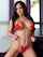 brunette jennifer white red bikini