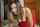 red dress brune sexy