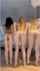 three girls ass spread flashing